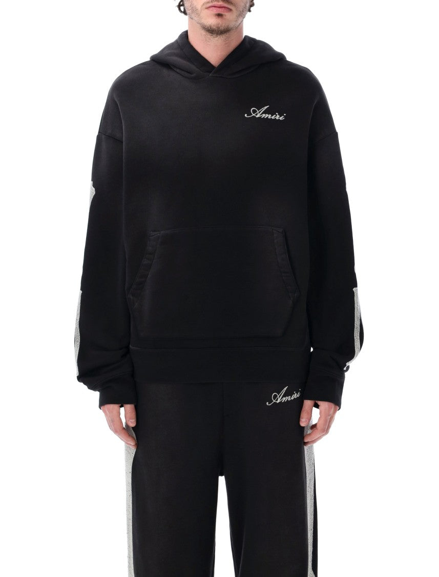 Amiri Bones Relaxed Fit Black Hoodie