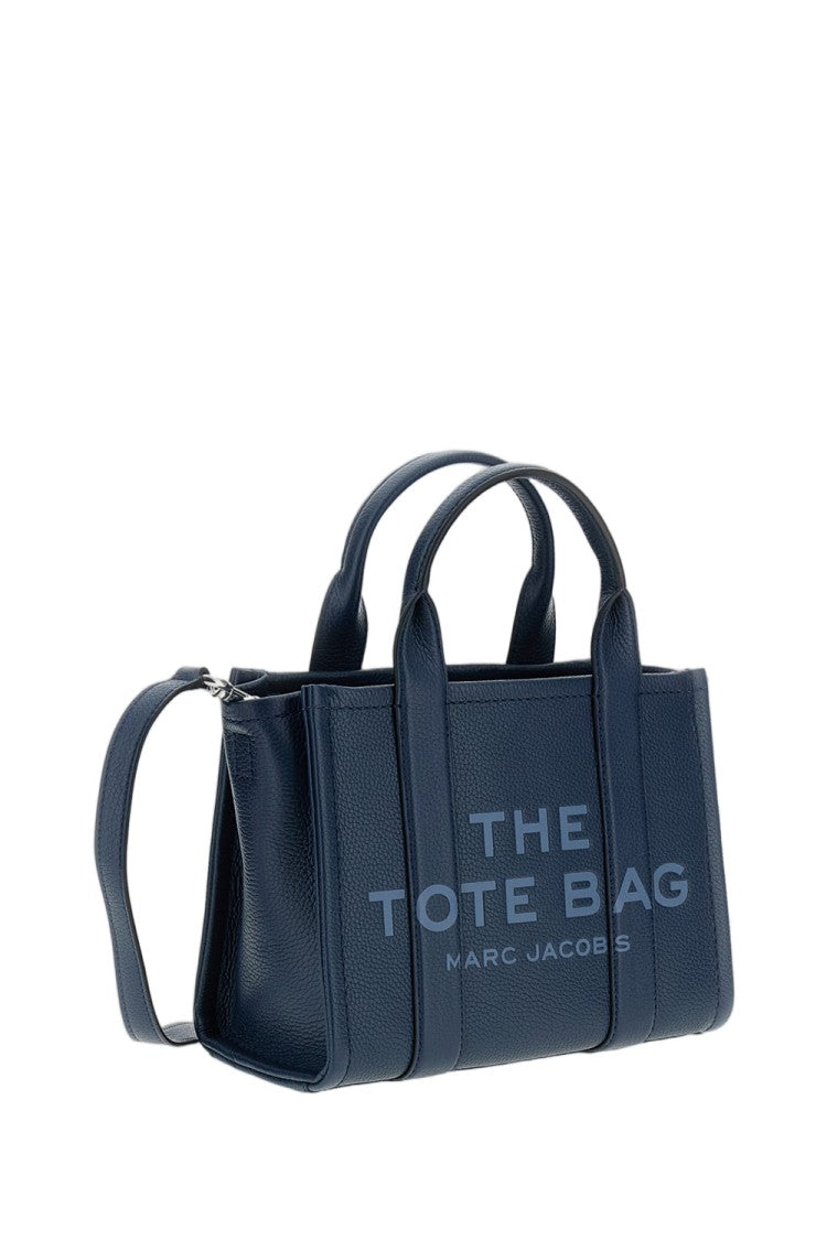 Marc Jacobs Compact Blue Full-Grain Leather Tote Bag
