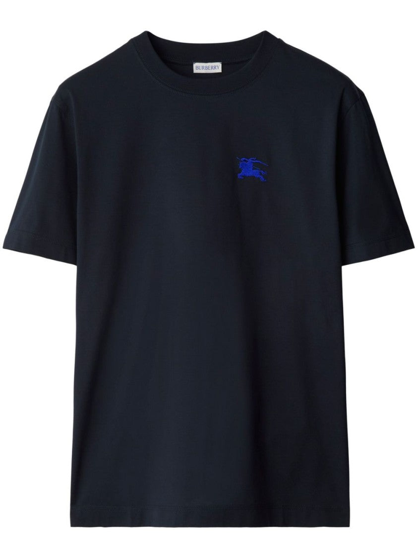 Burberry Navy Blue Cotton Jersey T-Shirt