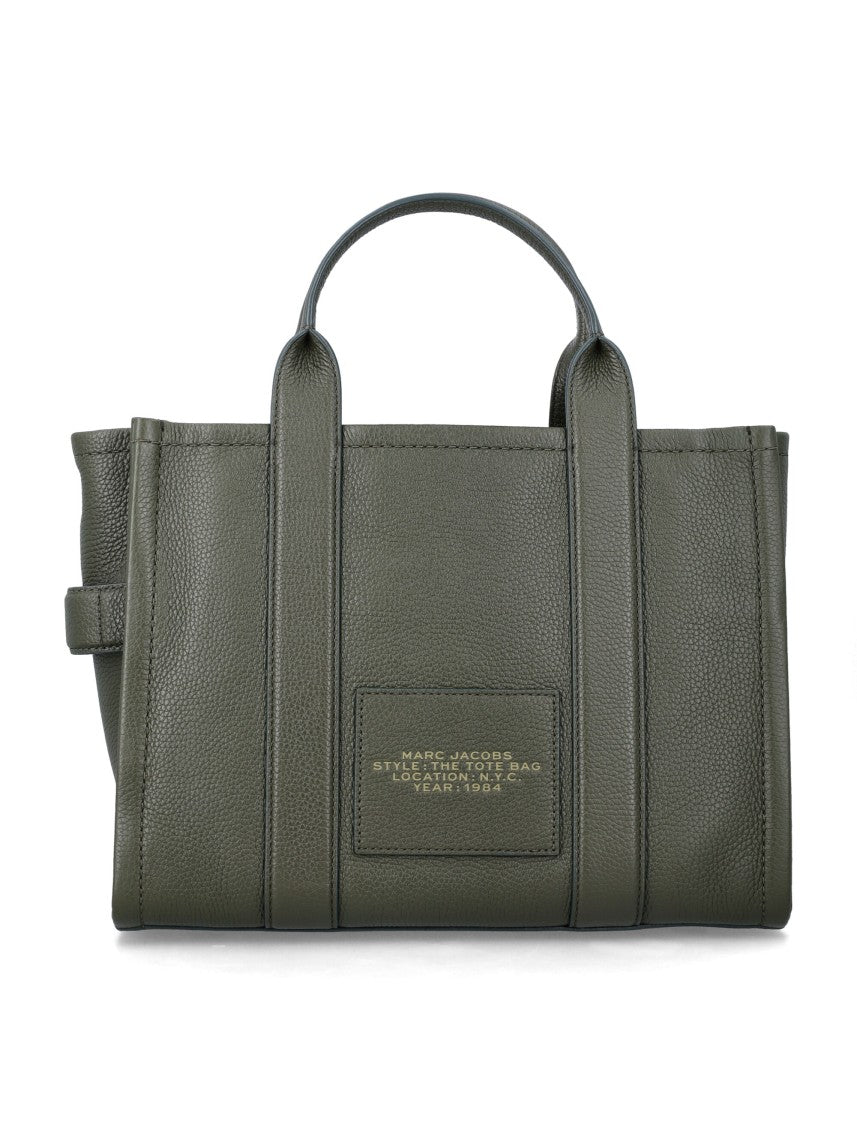 Marc Jacobs Green The Medium Leather Tote Bag
