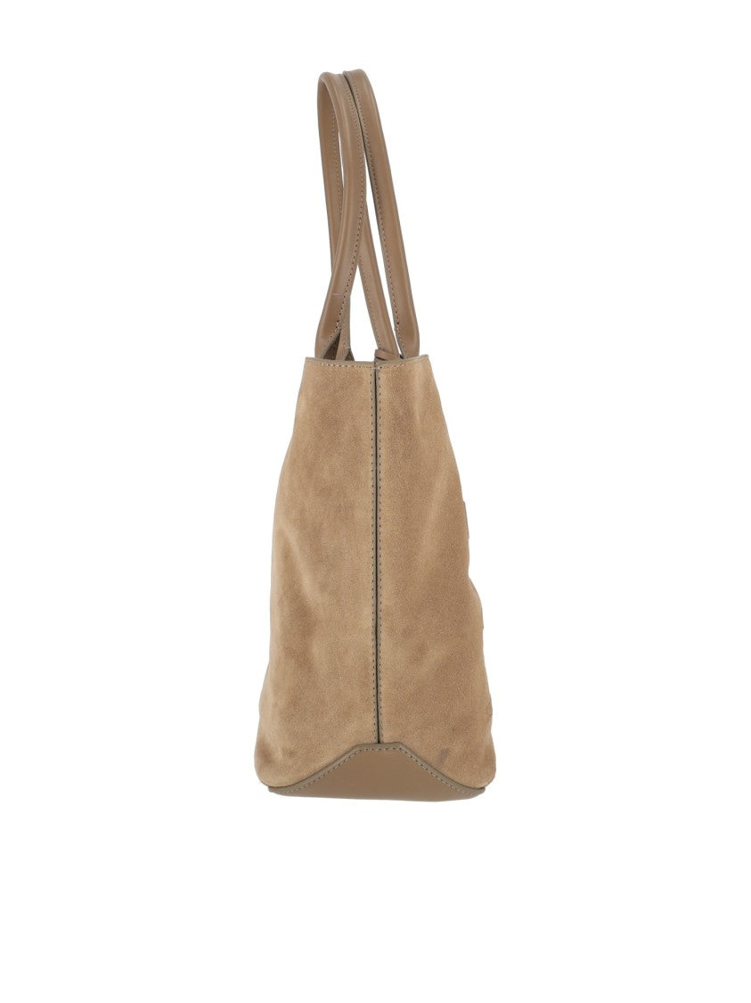 Hogan Medium Address Suede Tote Bag