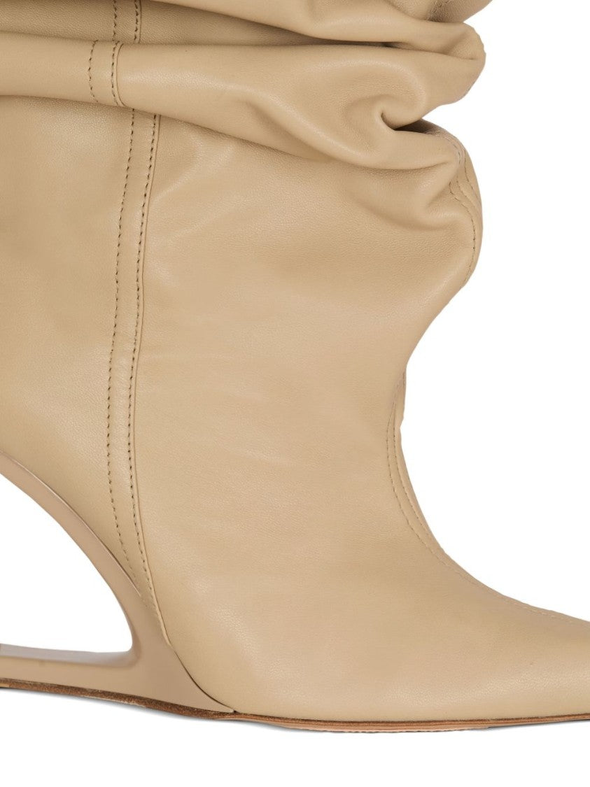 Balmain Silk And Nylon Blend Pull-On Boots