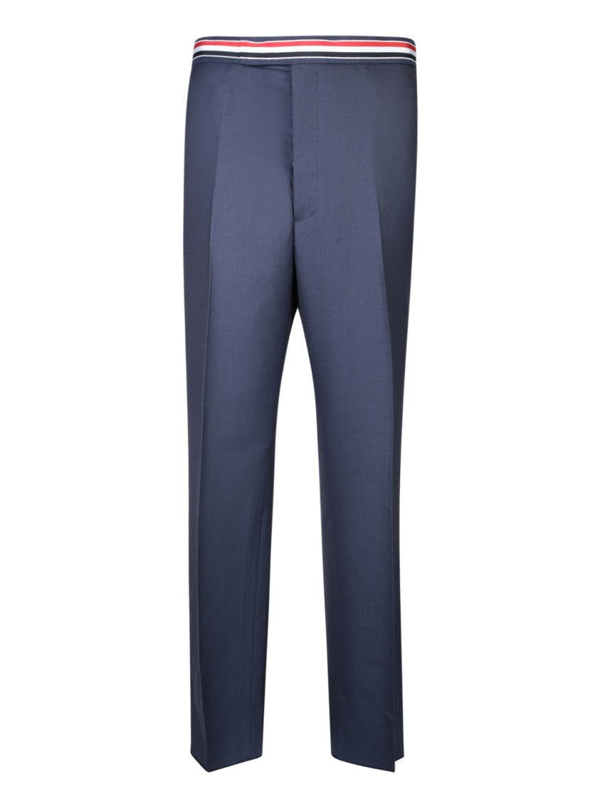 Thom Browne Blue Wool Trousers