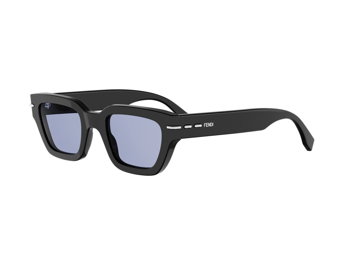 Fendi Glossy Fe40191i Oversized Square Acetate Sunglasses