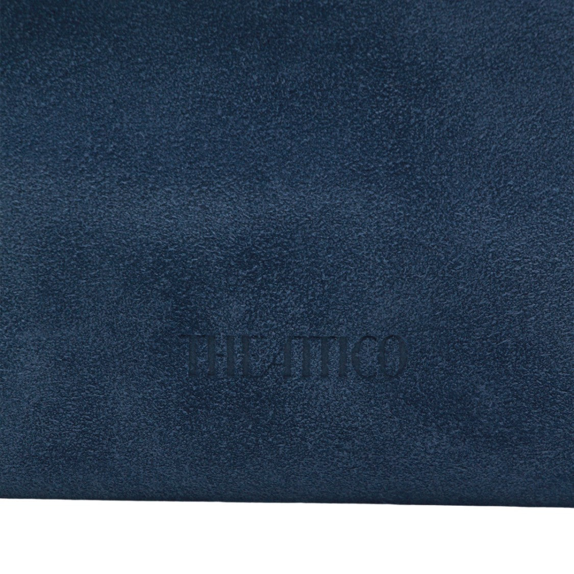 The Attico Spacious Deep Blue Suede Tote Bag