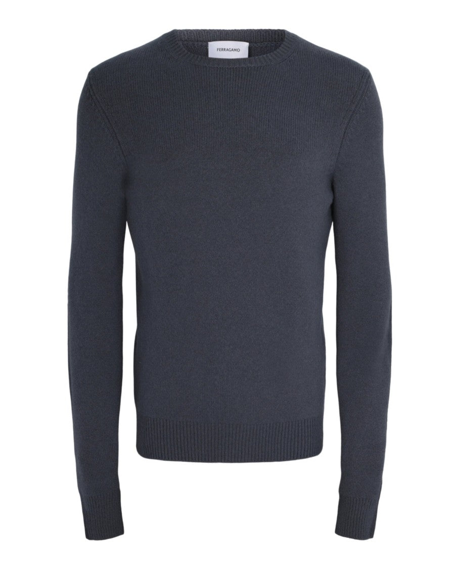 Ferragamo Crewneck Cashmere Knit Sweater