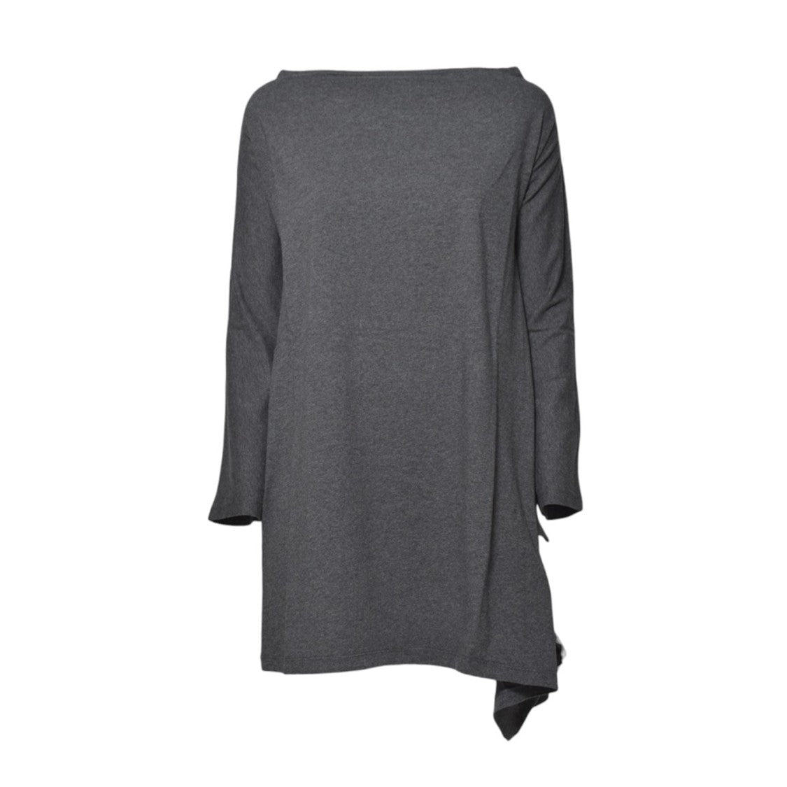 Our Legacy Asymmetrical Grey Midi Dress With Tied Waist