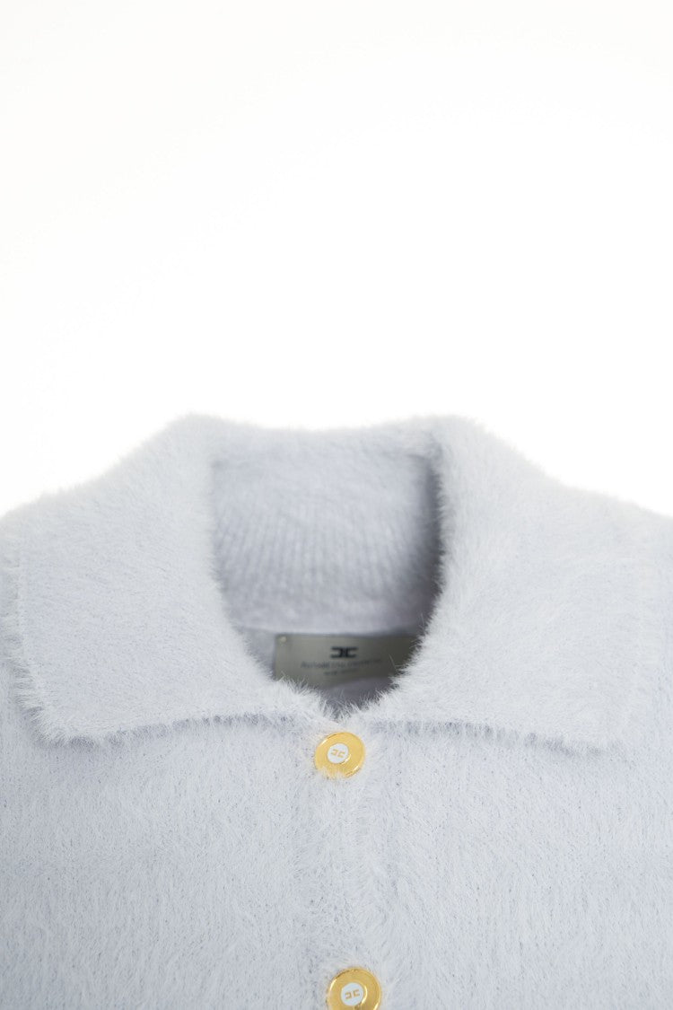 Elisabetta Franchi Short Sleeve Knit Cardigan