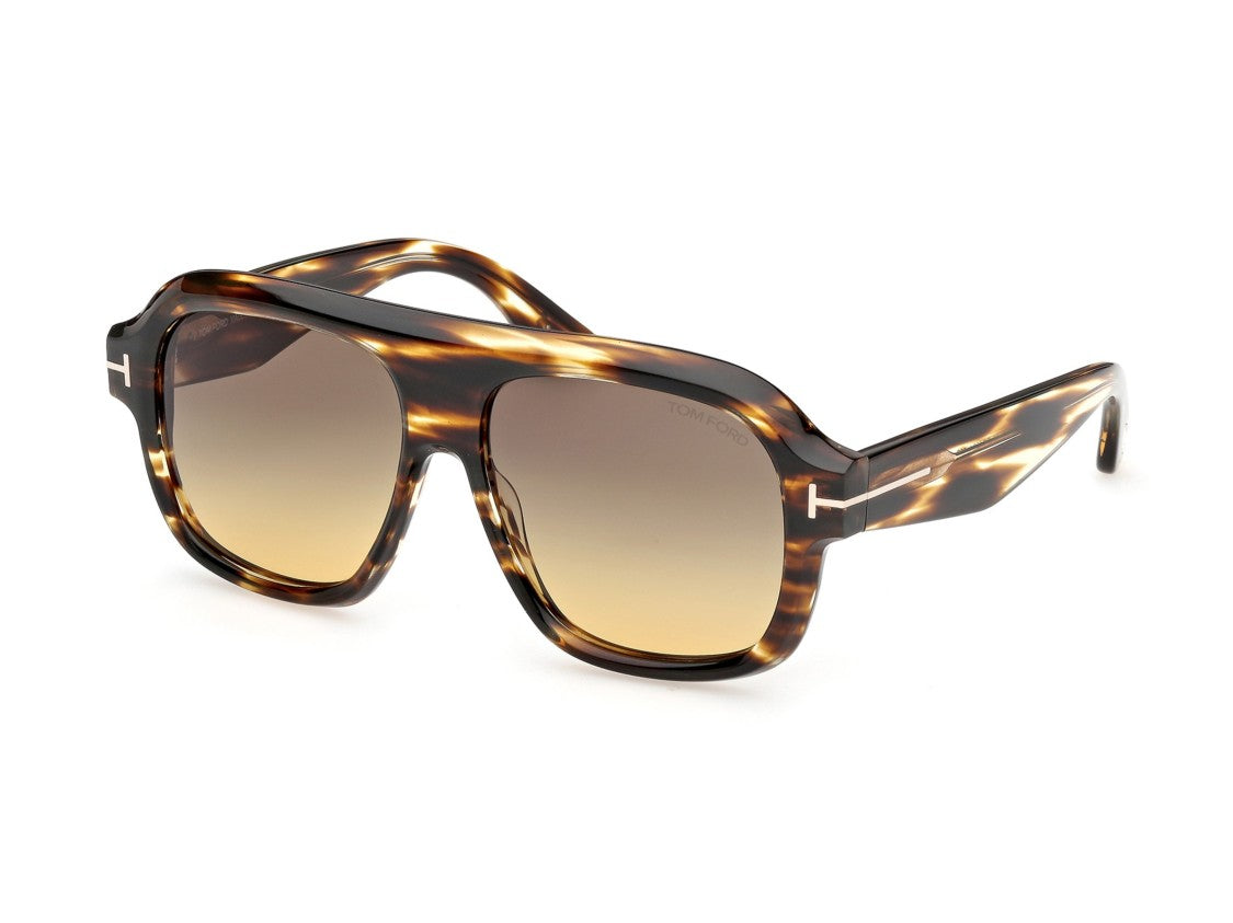Tom Ford Ft1324 Bold Oversized Tortoiseshell Square Sunglasses
