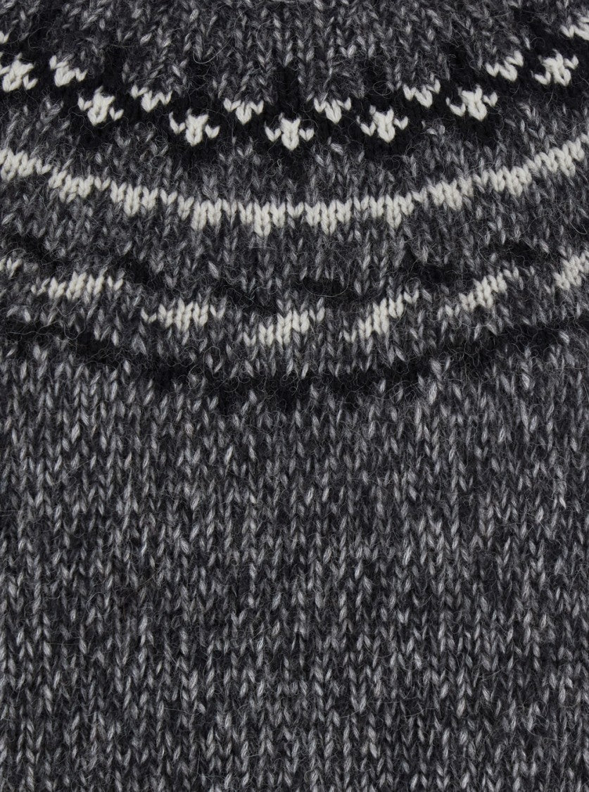 P.A.R.O.S.H. Textured Grey Knit Pullover