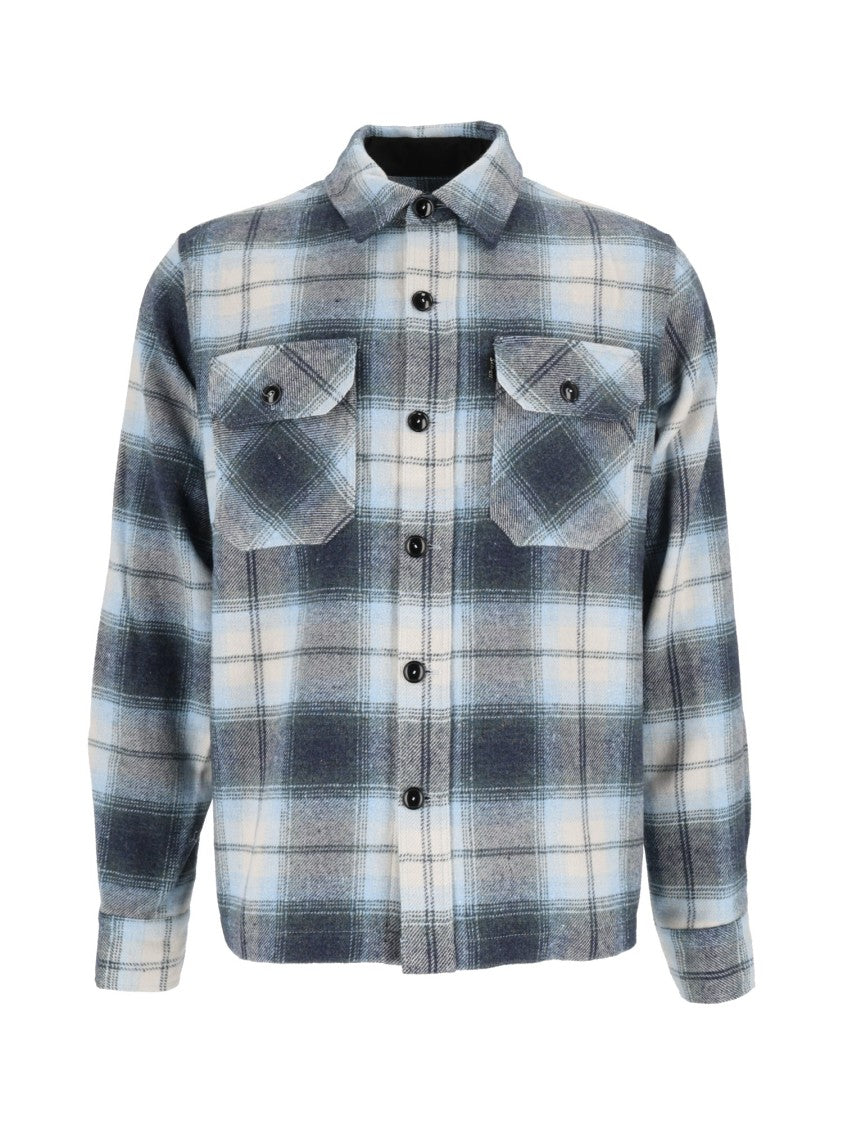 Schott Nyc Plaid Short Button-Up Shirt Jacket