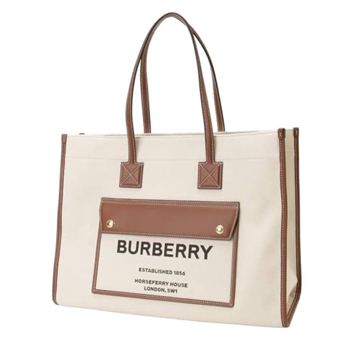 Burberry Medium Tote Bag With Pocket Detail
