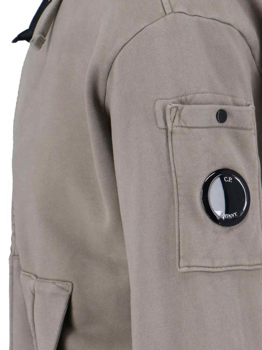 C.P. Company Logo Hoodie – Grey