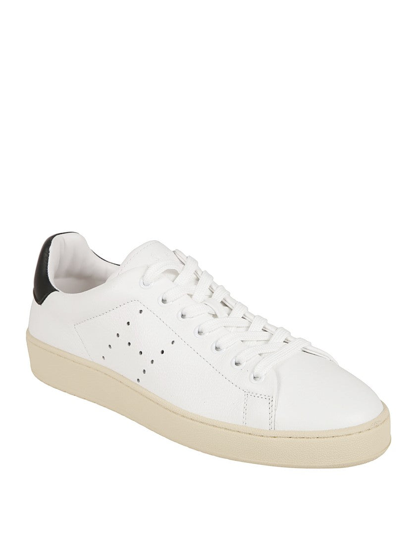Hogan Low-Top Leather Sneakers With Perforated Detailing