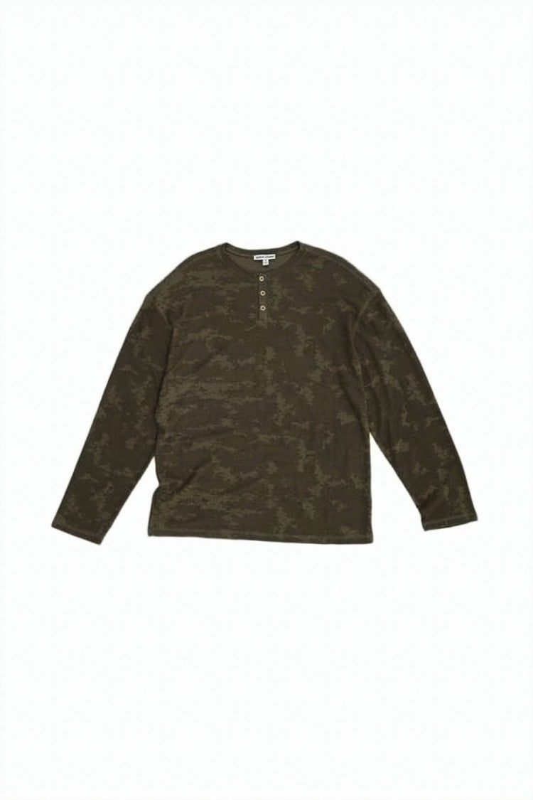 Jaded London Long-Sleeved Top With Subtle Camouflage Pattern