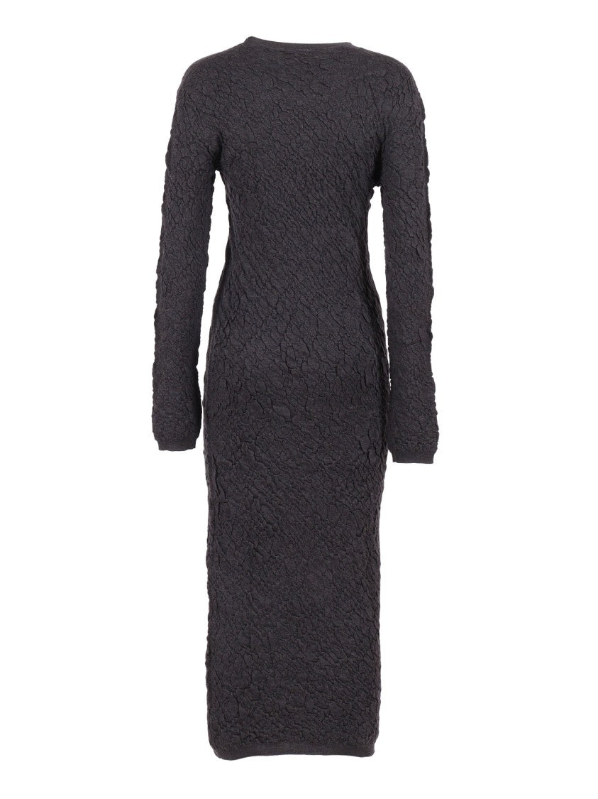 Fabiana Filippi M7long Knitted Merino Wool Sheath Dress