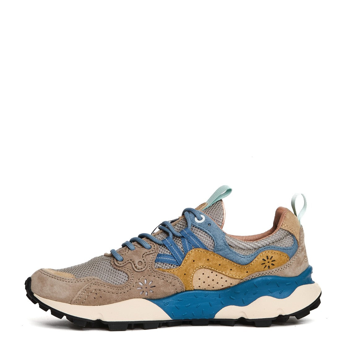 Flower Mountain Yamano 3 Man Suede Mesh Sneakers