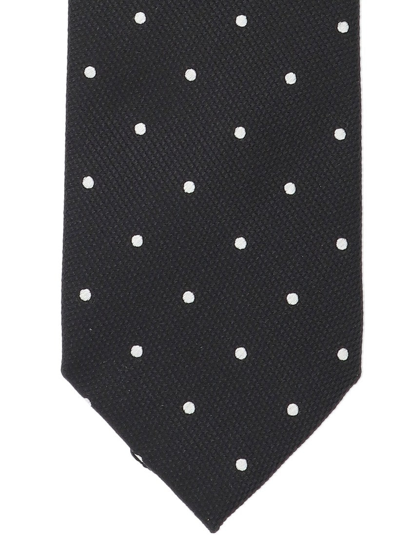 Tom Ford Polka Dot Tie, In Black Mulberry Silk