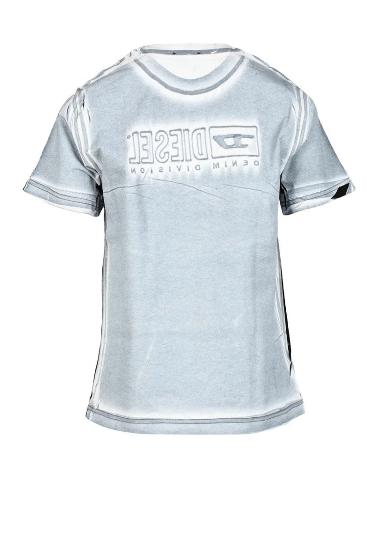 Diesel Cotton T-Shirt - White/Black