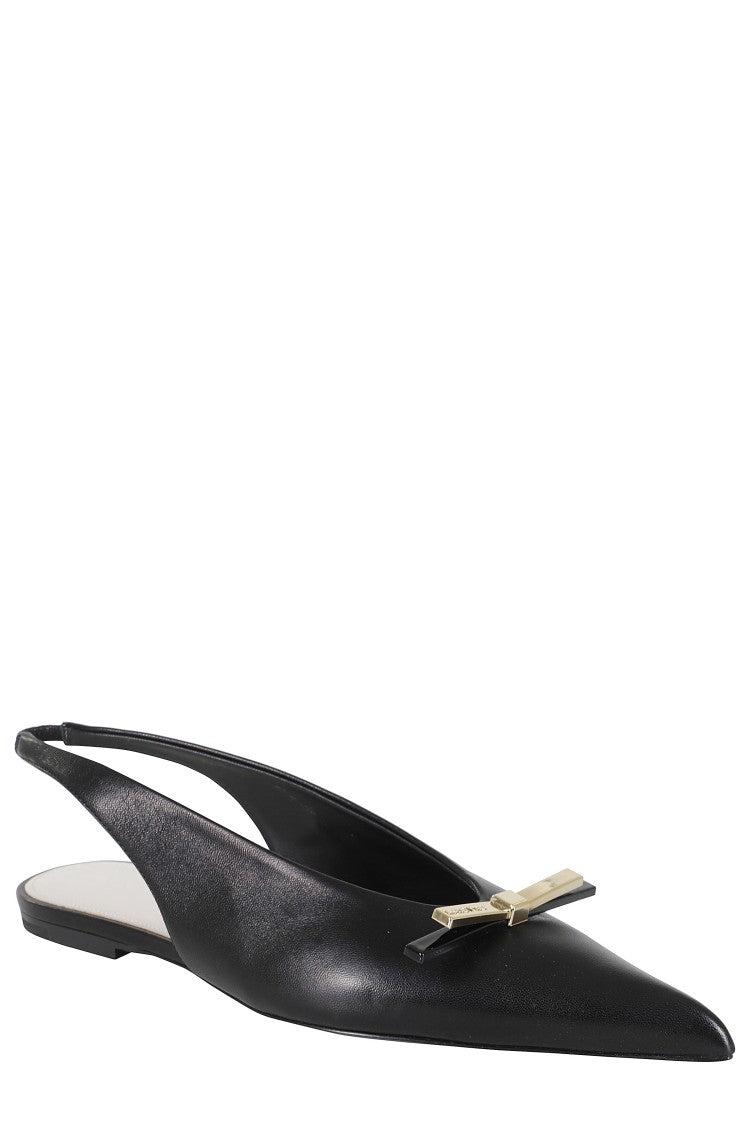 Lanvin Bow Flat Slingback