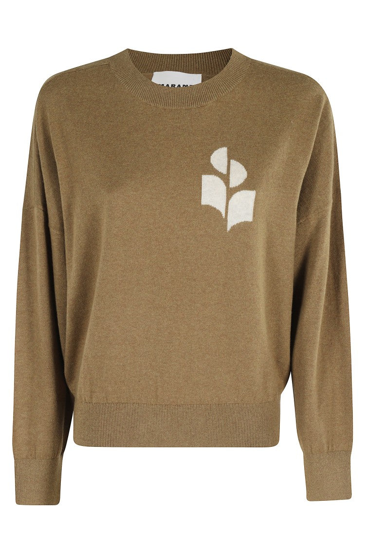 Isabel Marant Étoile Relaxed Fit Long Sleeve Jersey Top With Ribbed Details