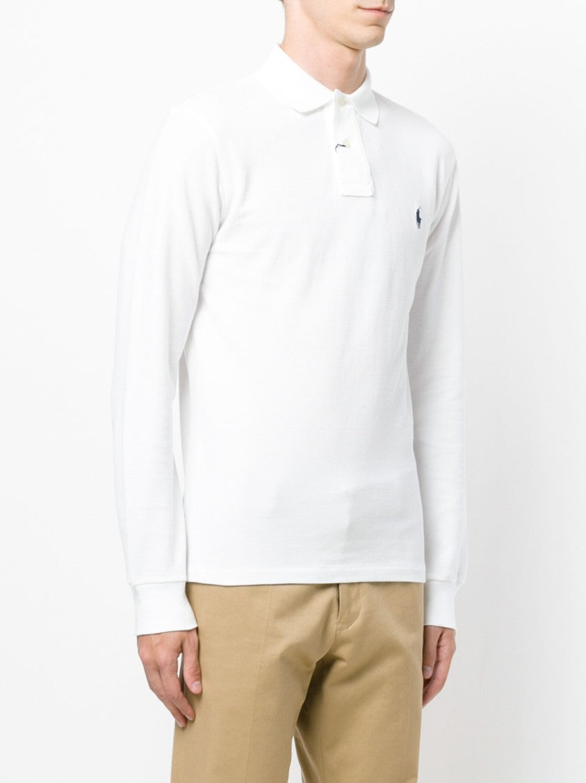Polo Ralph Lauren Cotton Embroidered Logo Long-Sleeve Polo Shirt