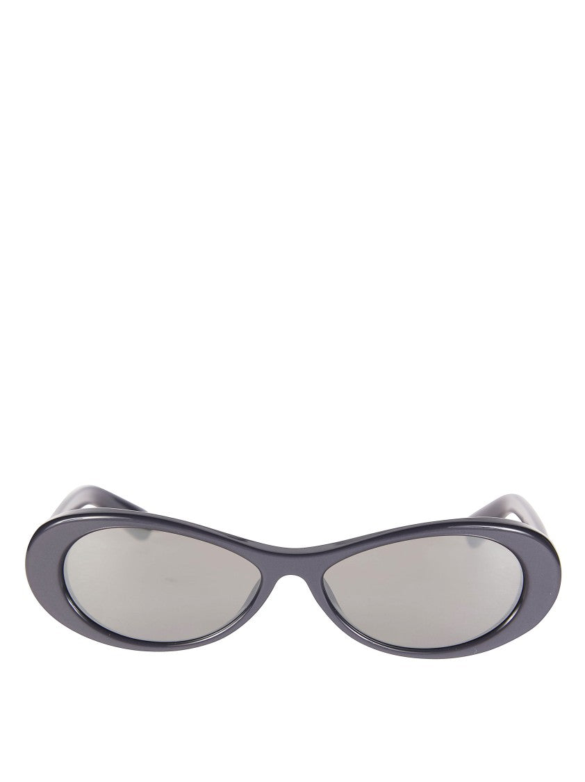 Jacquemus Elongated Oval Glossy Frame Sunglasses