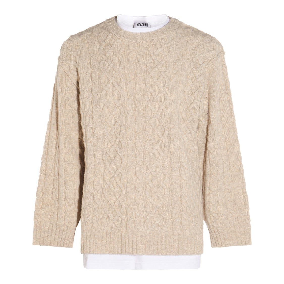 Moschino Beige Wool Knitwear