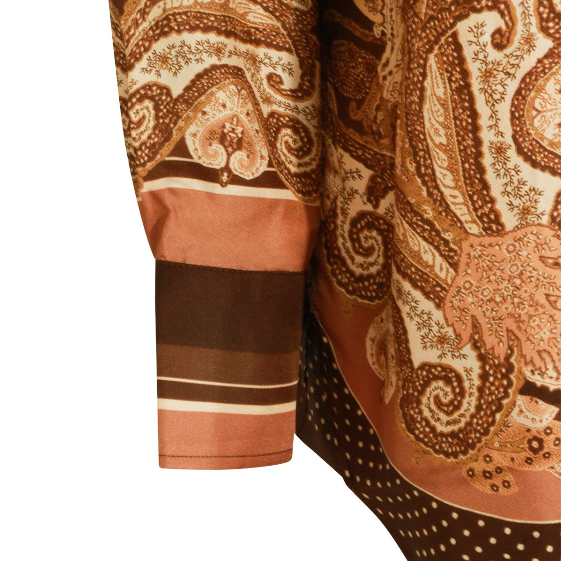 Zimmermann Brown Paisley Polka Dot Casual Shirt