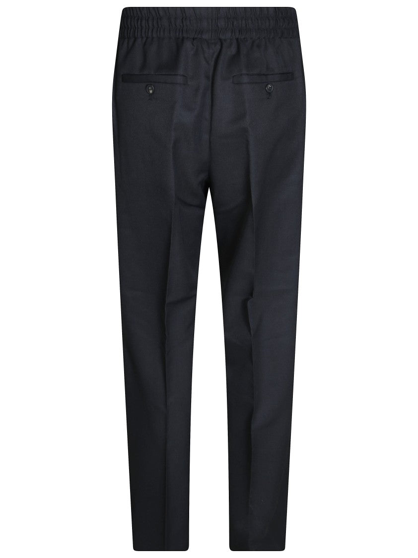 Drôle De Monsieur Elastic Waist Tailored Straight-Leg Pants