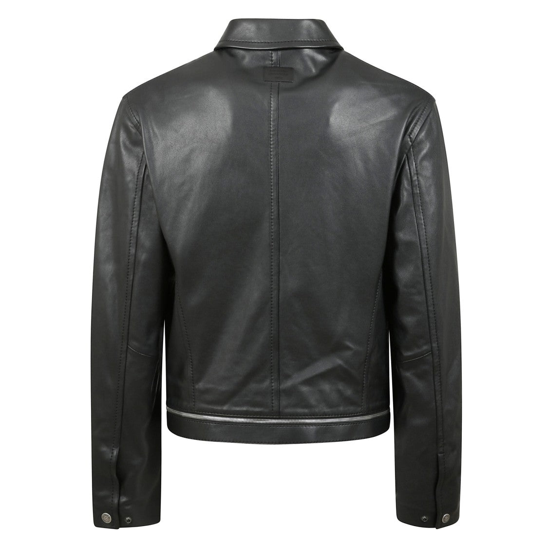 Acne Studios Black Leather Zip Jacket