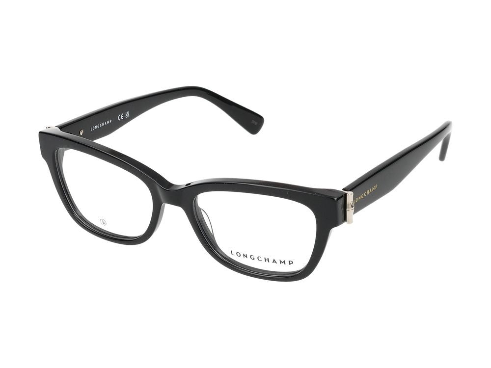 Longchamp Black Lo2713 Acetate Oversized Square Eyeglasses