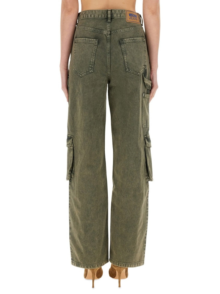 Moschino Wide Fit Cargo Jeans