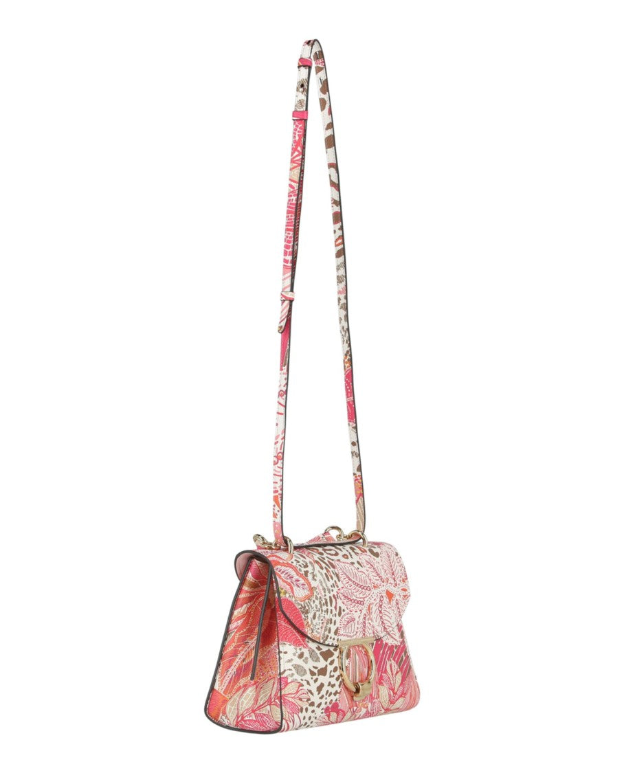 Ferragamo Margot Gancio Plant-Print Shoulder Bag