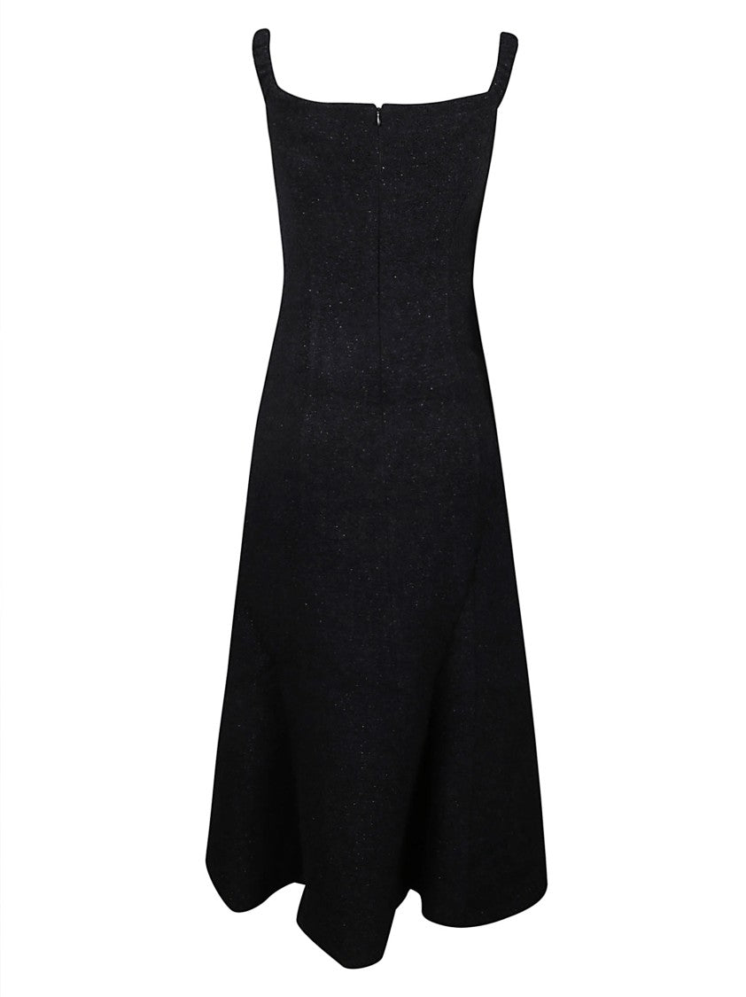 Self-Portrait Boucle Acrylic-Blend Midi Dress