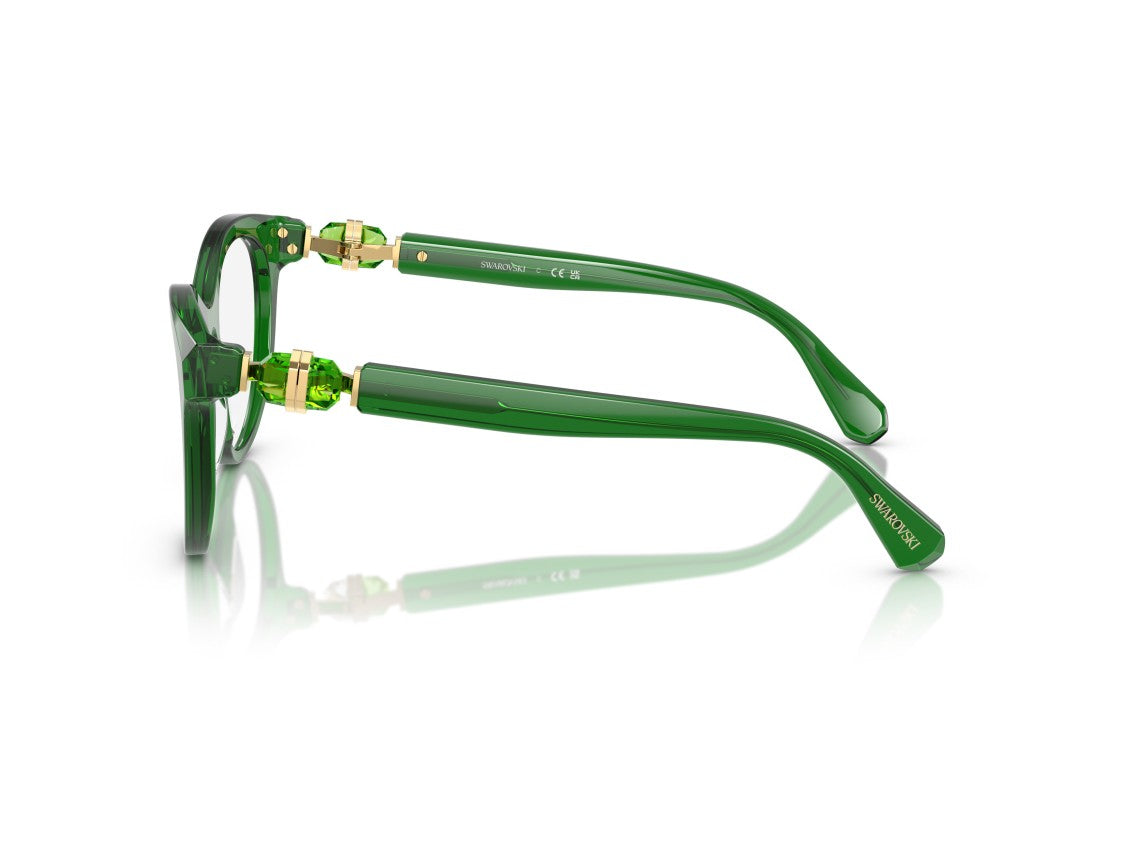 Swarovski Green 0Sk2036 Translucent Cat-Eye Sunglasses