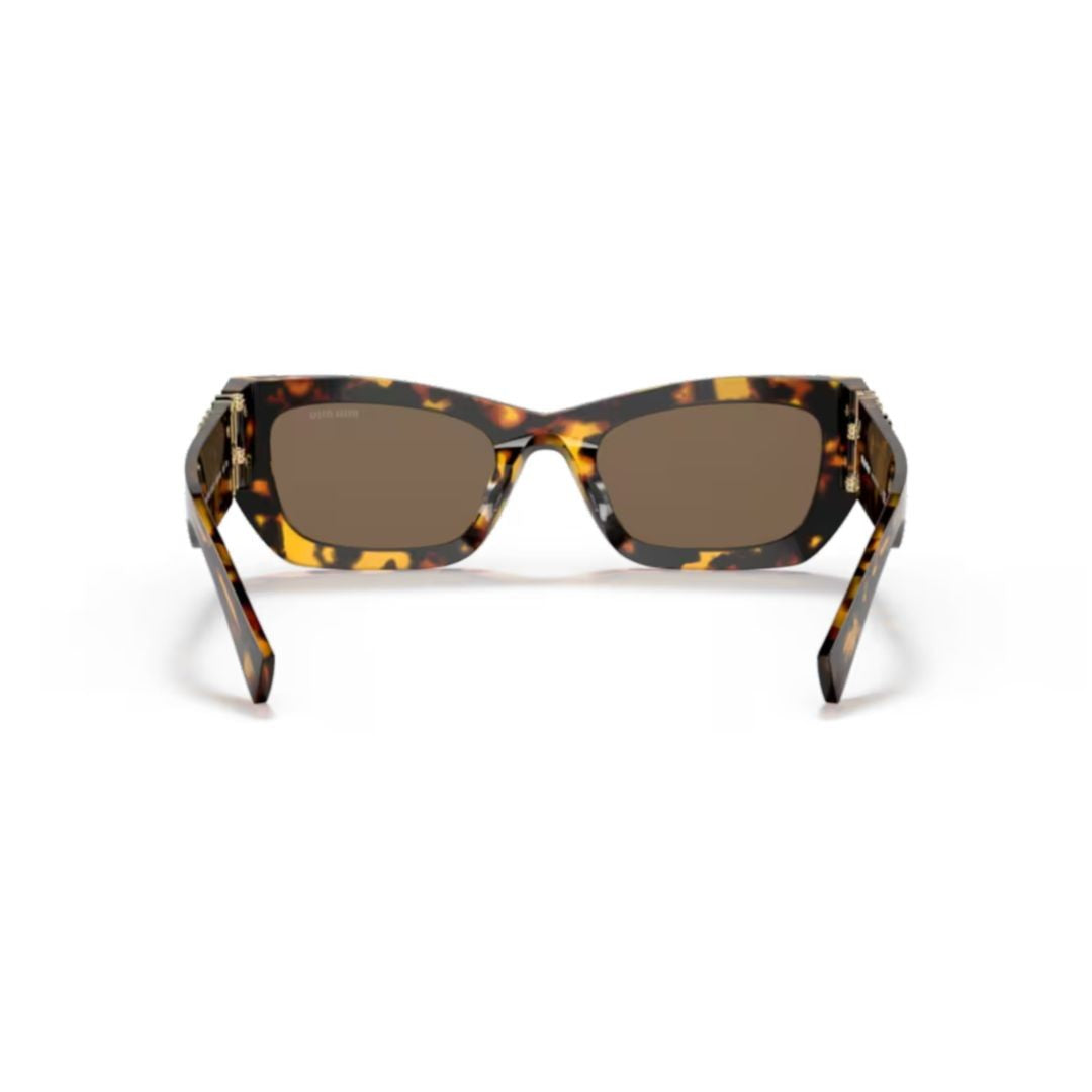 Miu Miu 0Mu 09Ws Rectangular Tortoiseshell Sunglasses