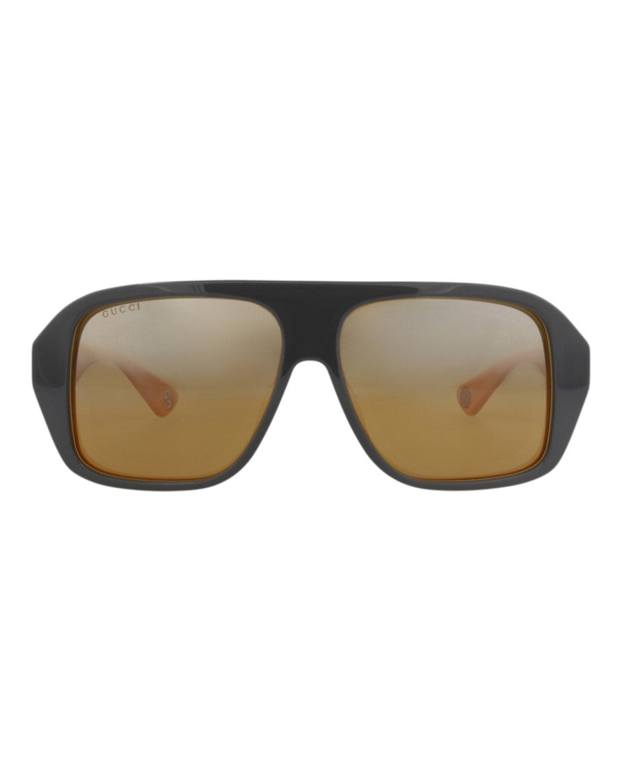 Gucci Aviator-Frame Recycled Acetate Sunglasses With Two-Tone Design