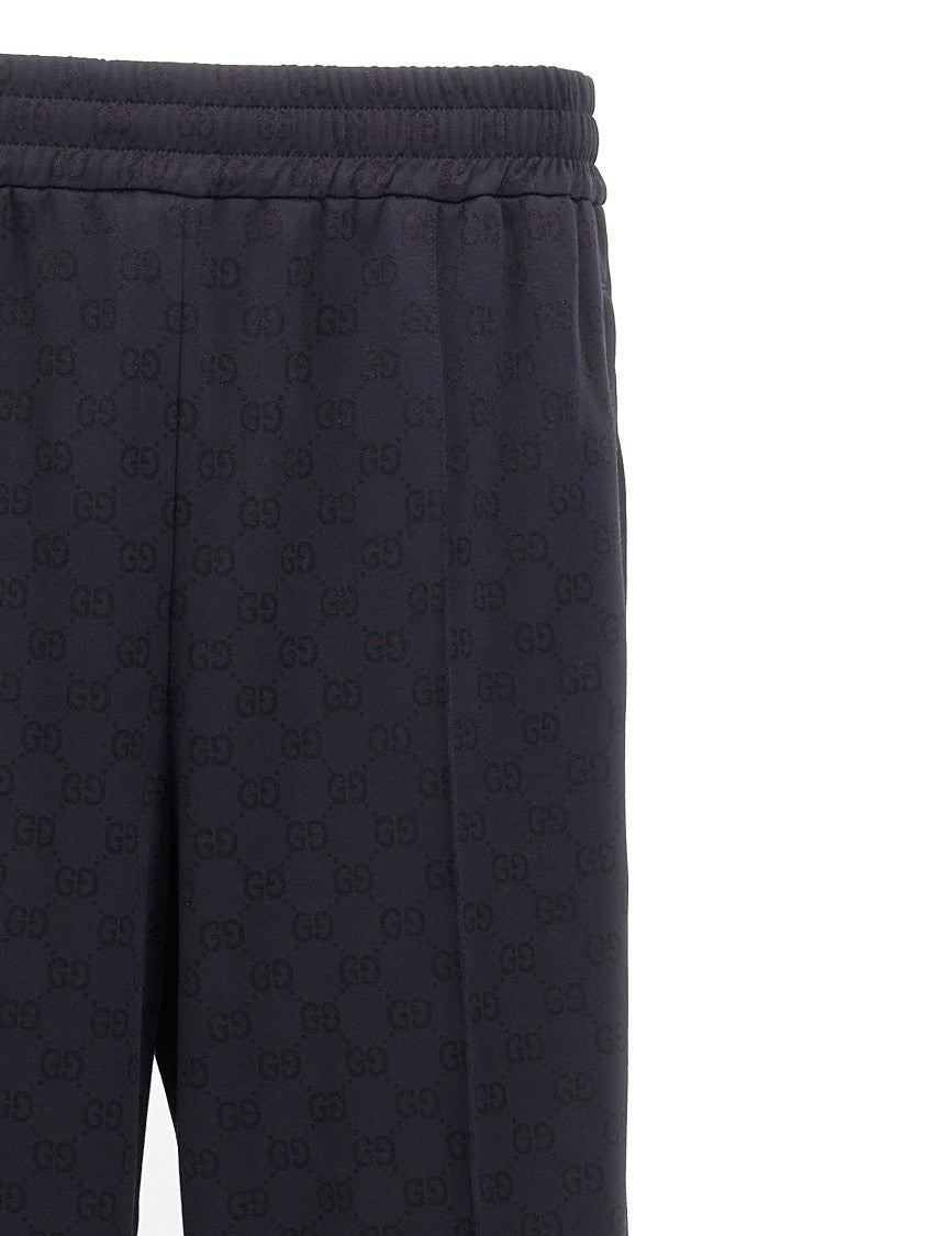 Gucci Gg Jacquard Technical Cotton-Nylon Blend Joggers