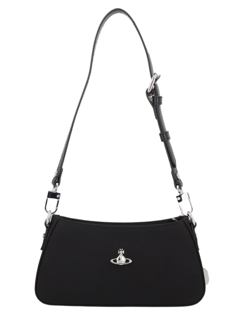 Vivienne Westwood Minimalist Rectangular Shoulder Bag With Silver Hardware