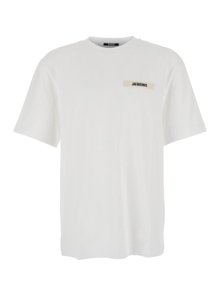 Jacquemus Relaxed Fit Long-Sleeve White Jacquemus T-Shirt