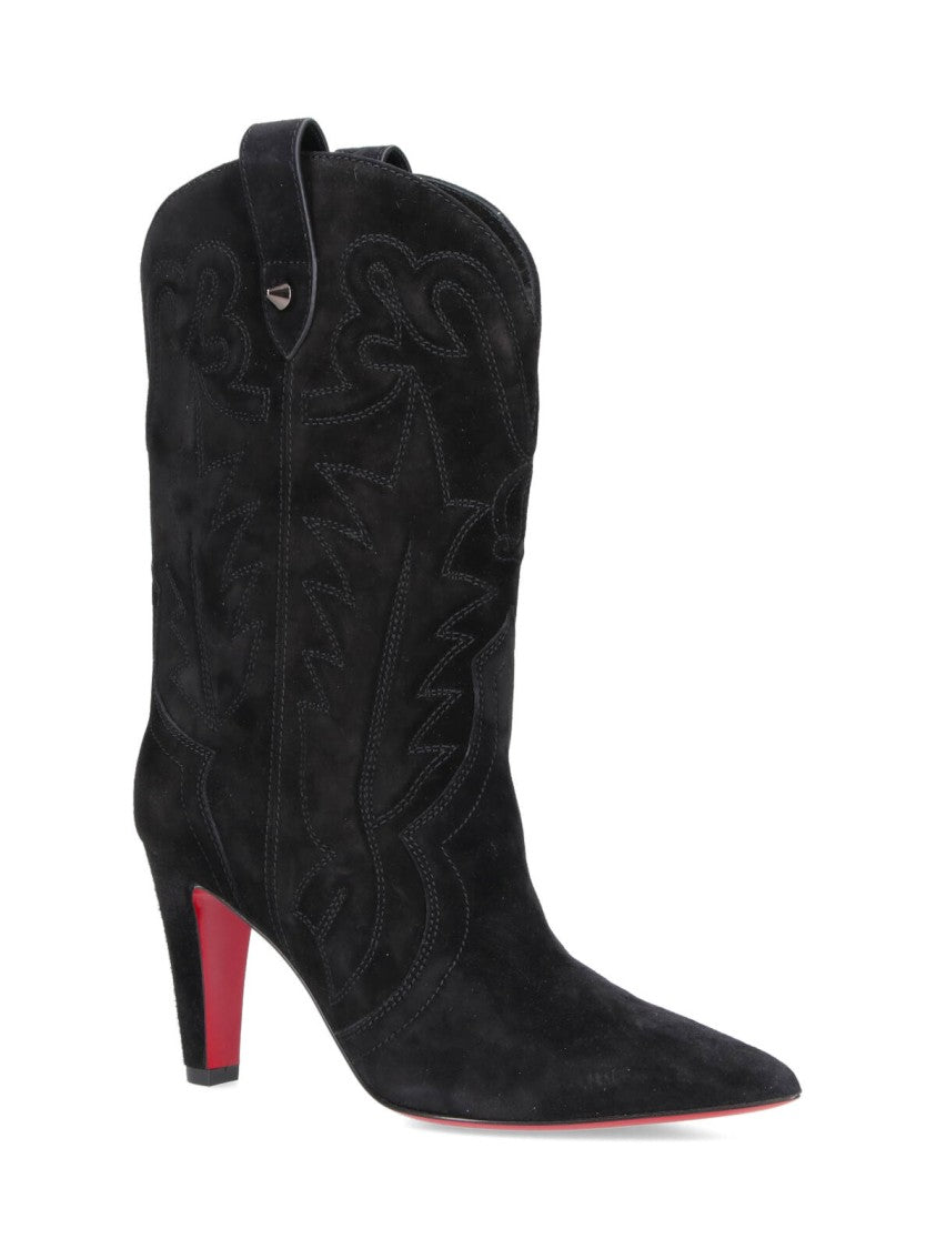 Christian Louboutin "Santiabooty" Ankle Boots – Black