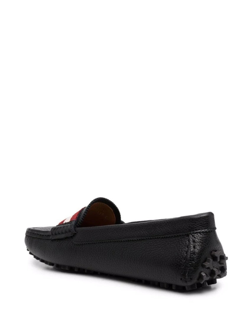 Bally Ladyes Calf Grained Moccasins