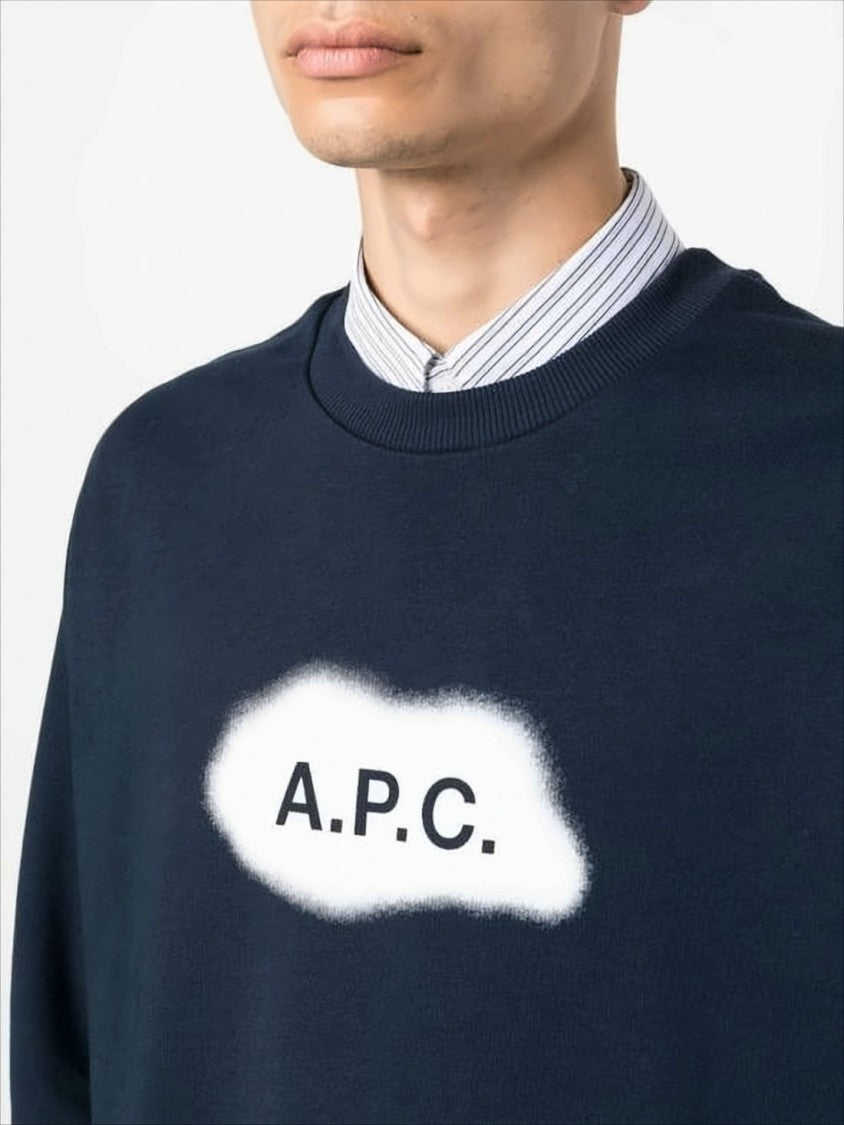 A.P.C. Dark Navy Long Sleeve Sweatshirt