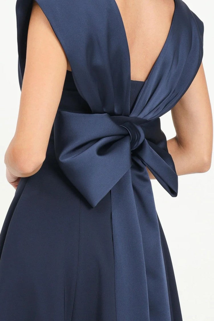 Santas* Flared Dress - Blue