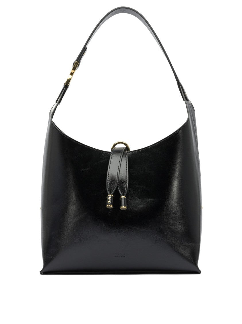 Chloé Curved Leather Hobo Marcie Shoulder Bag