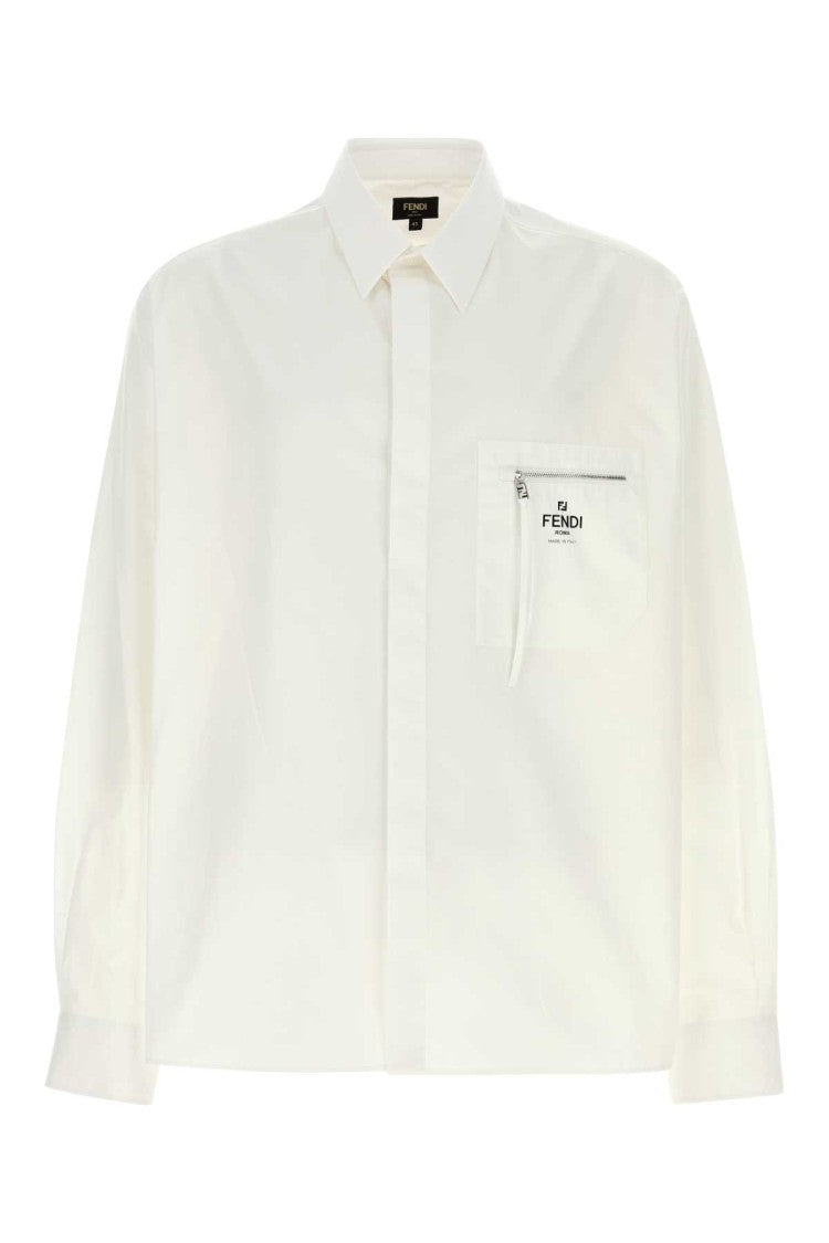 Fendi White Poplin Shirt