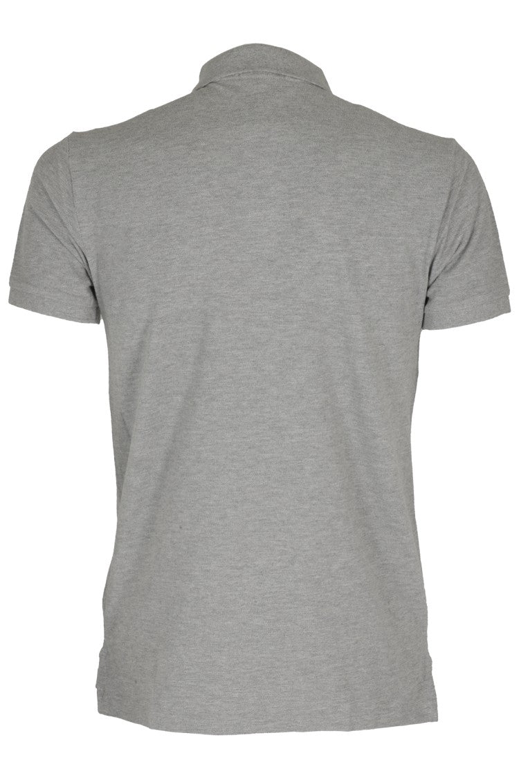 Polo Ralph Lauren Light Gray Slim Fit Short Sleeve Embroidered Logo Cotton Polo Shirt