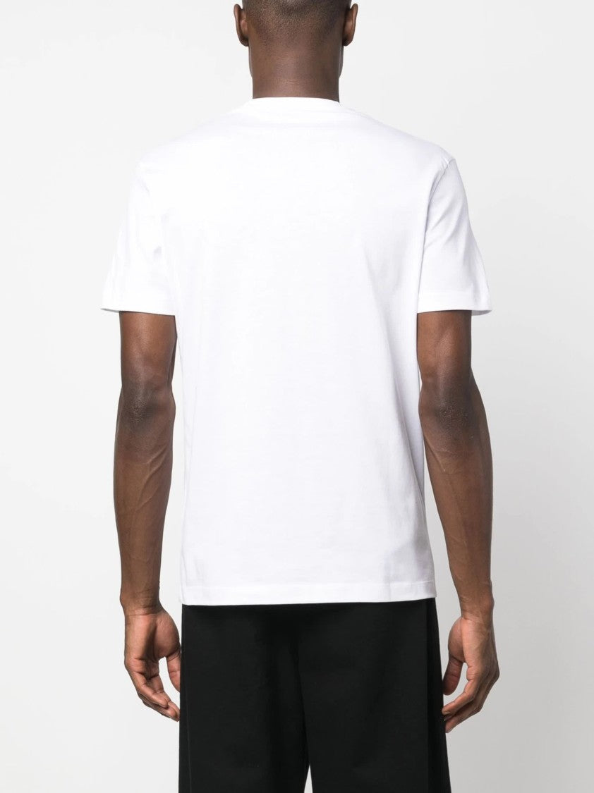 Versace White 90S Vintage Logo Cotton T-Shirt