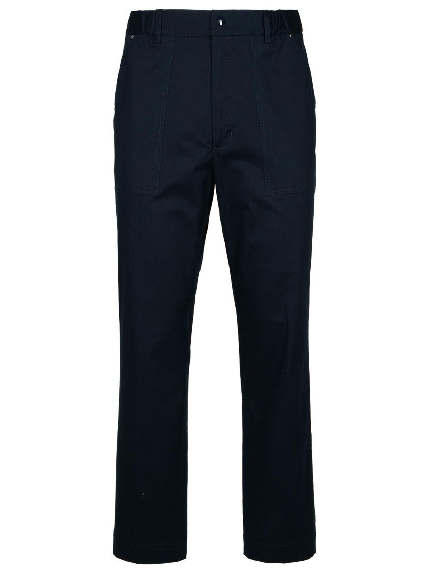 Moncler Navy Cotton Trousers